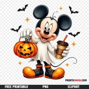 Mickey Mouse Halloween Ghost Free Printable